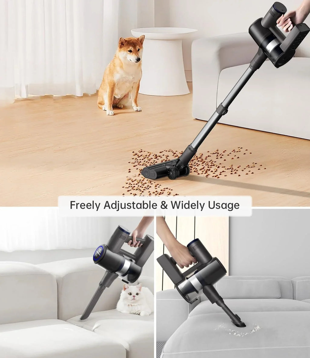 Vacuum Cleaners Power and Cordless Hair Cleaner Mins 50 Vacuum Hardwood Cleaner Home Pet 28KPA, for Floor with Cordless Carpet, Stick Modes, 7 Vacuum RunTime