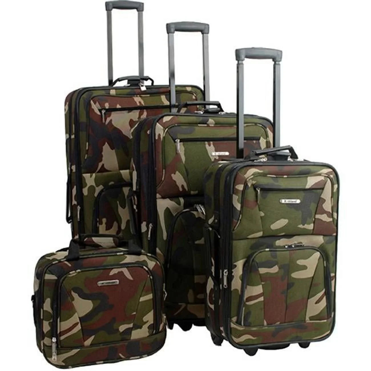 Pc 4 Camo Luggage Set