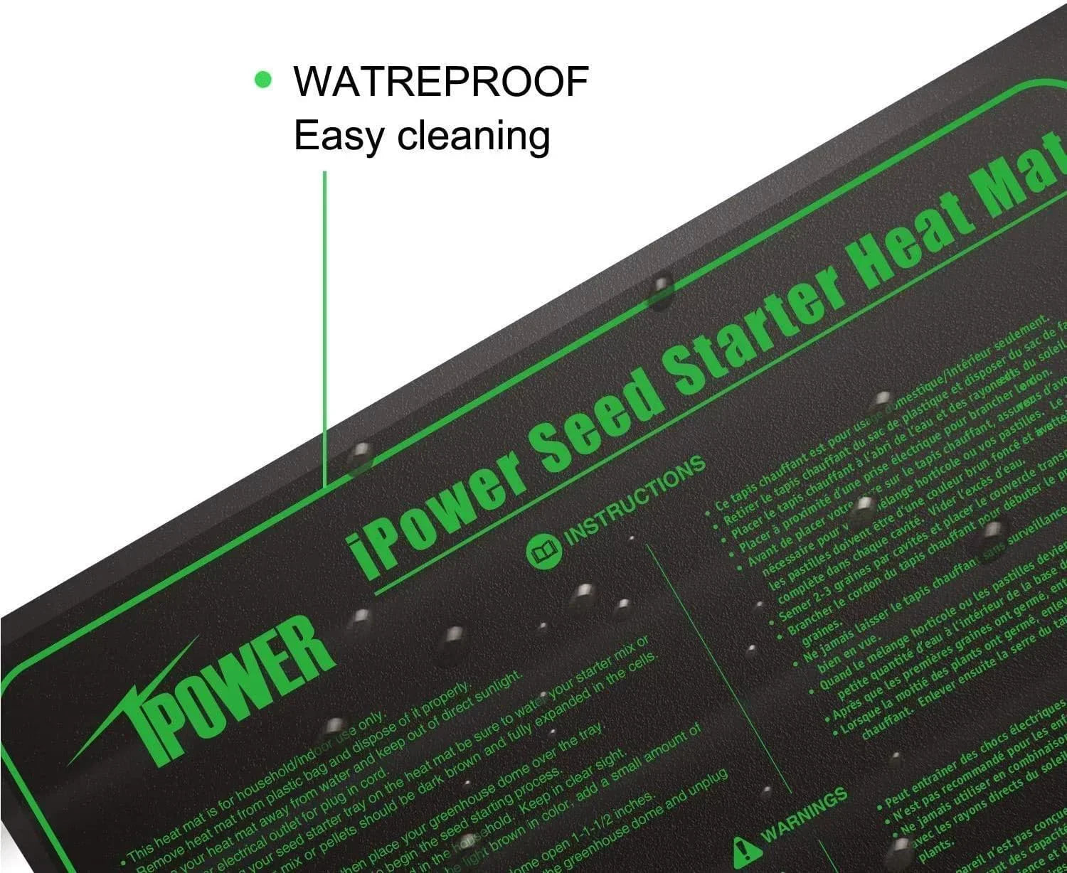 Pad, Controller Plant Fahrenheit Combo 40-108 Hydroponic Heat Thermostat Starting Warm Mat Kit Digital Seeding iPower Degrees and