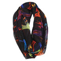 Artistic Laurel Burch Infinity Wrap Scarf Horses Dancing
