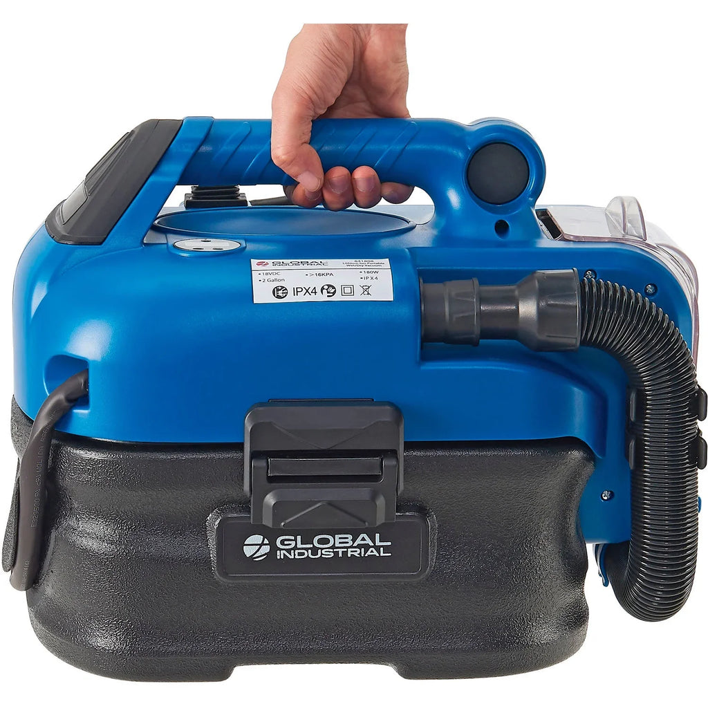Gallon Wet/Dry Inflate HEPA Vacuum Capacity Powered Air Adapter, with Battery 2