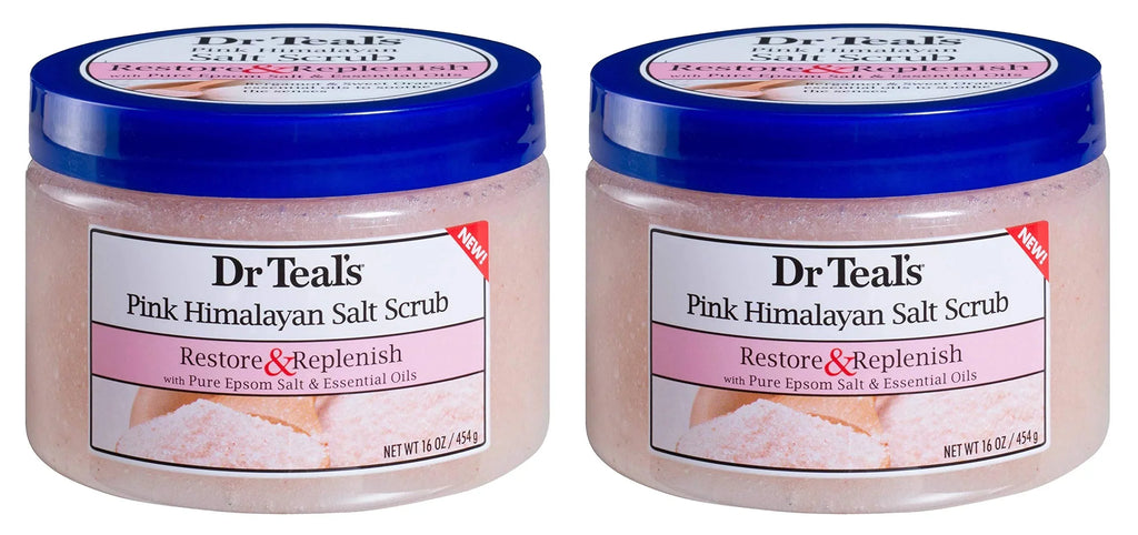 Body Pink Dr Salt 2-Pack, Epsom Scrub Teal,S Himalayan