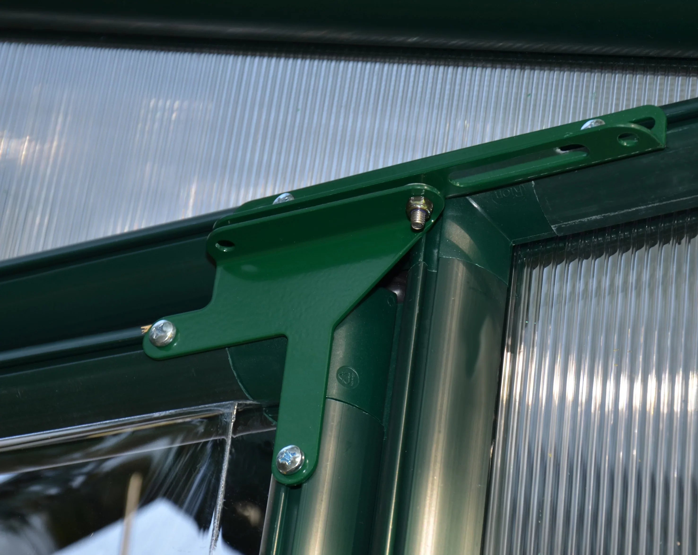Greenhouse 2 Walk-In - Grand Green Clear Vents 8' Canopia - x with Gardener 12' Palram Roof -