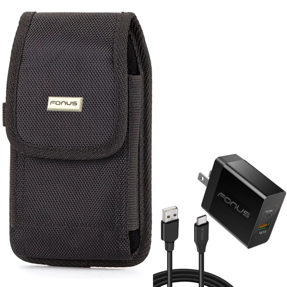 Nubia for Pro, UW N10 N100 RedMagic Nokia Belt N200 6, PD 5G 9, w Clip Holster Nord Rugged 5G, 8, 7T, Type-C X100, G10 OnePlus Home 6T, - Fast Cable - G300 36W Charger Long 6ft Case 5S