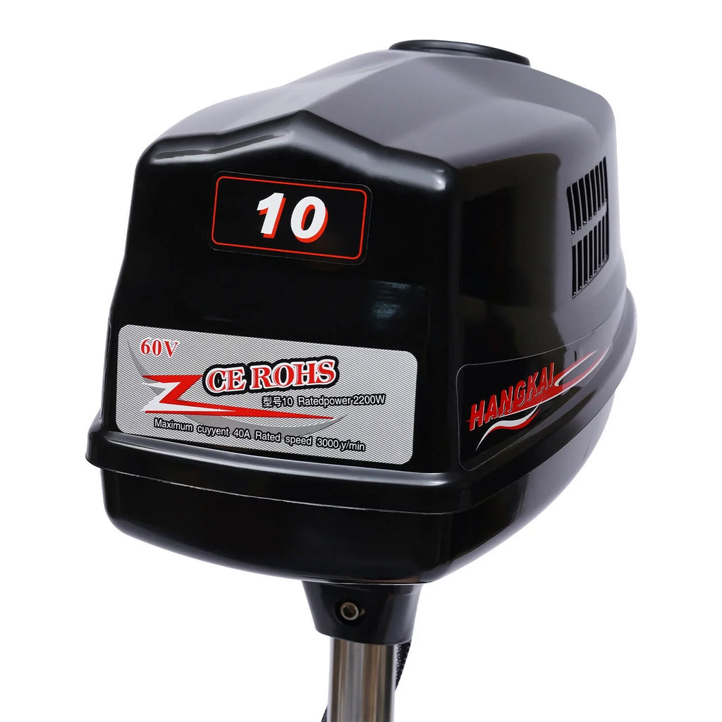 Electric Outboard Tiller Control Fishing Trolling 2.2KW 60V 10HP Engine Brushless Motor Heavy 3000 Boat Motor Duty R/Min ZhdnBhnos