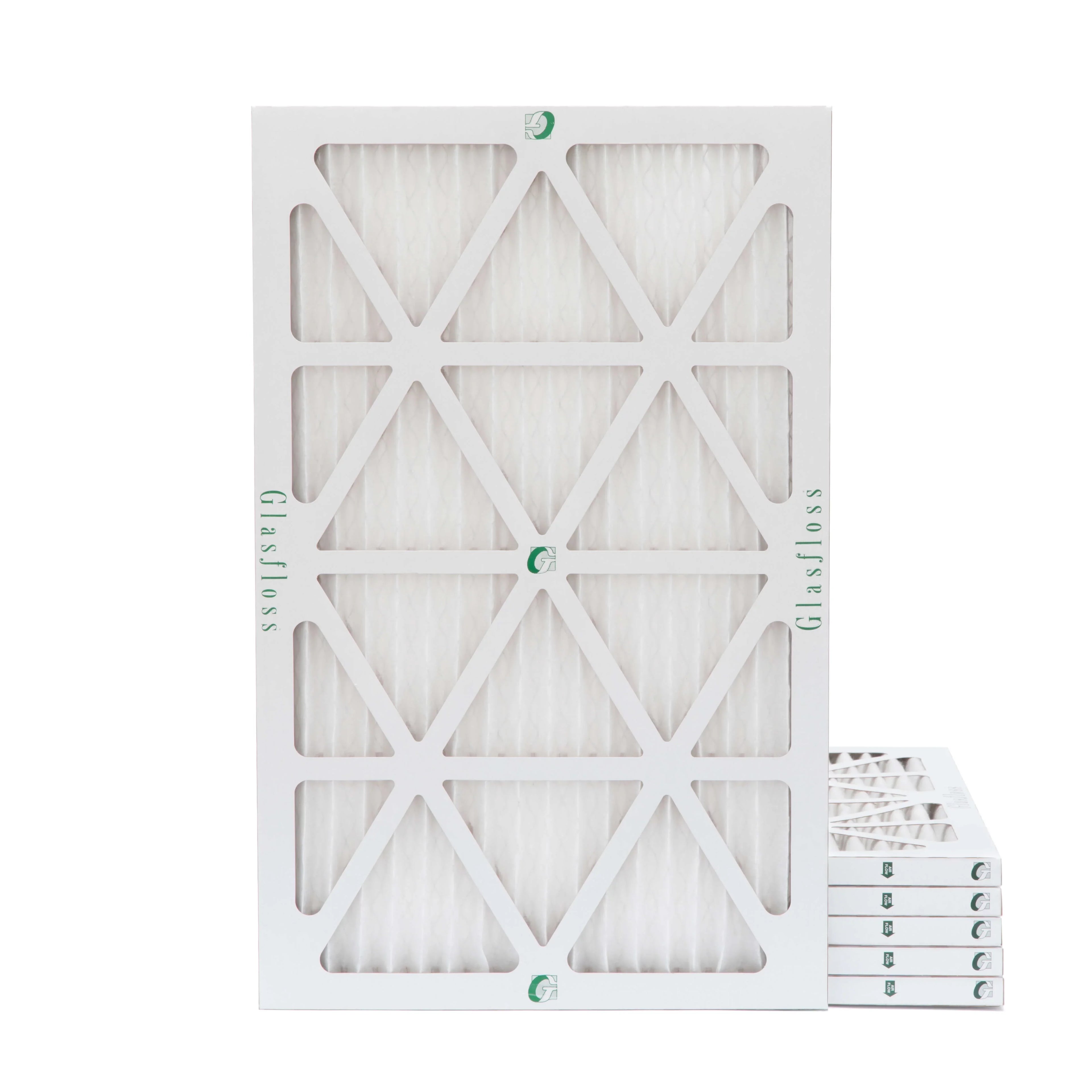 x Filters x Glasfloss. 11-1/2 6 19-1/2 by Actual 12x20x1 Air Size: 10 Pleated MERV 7/8 of Pack