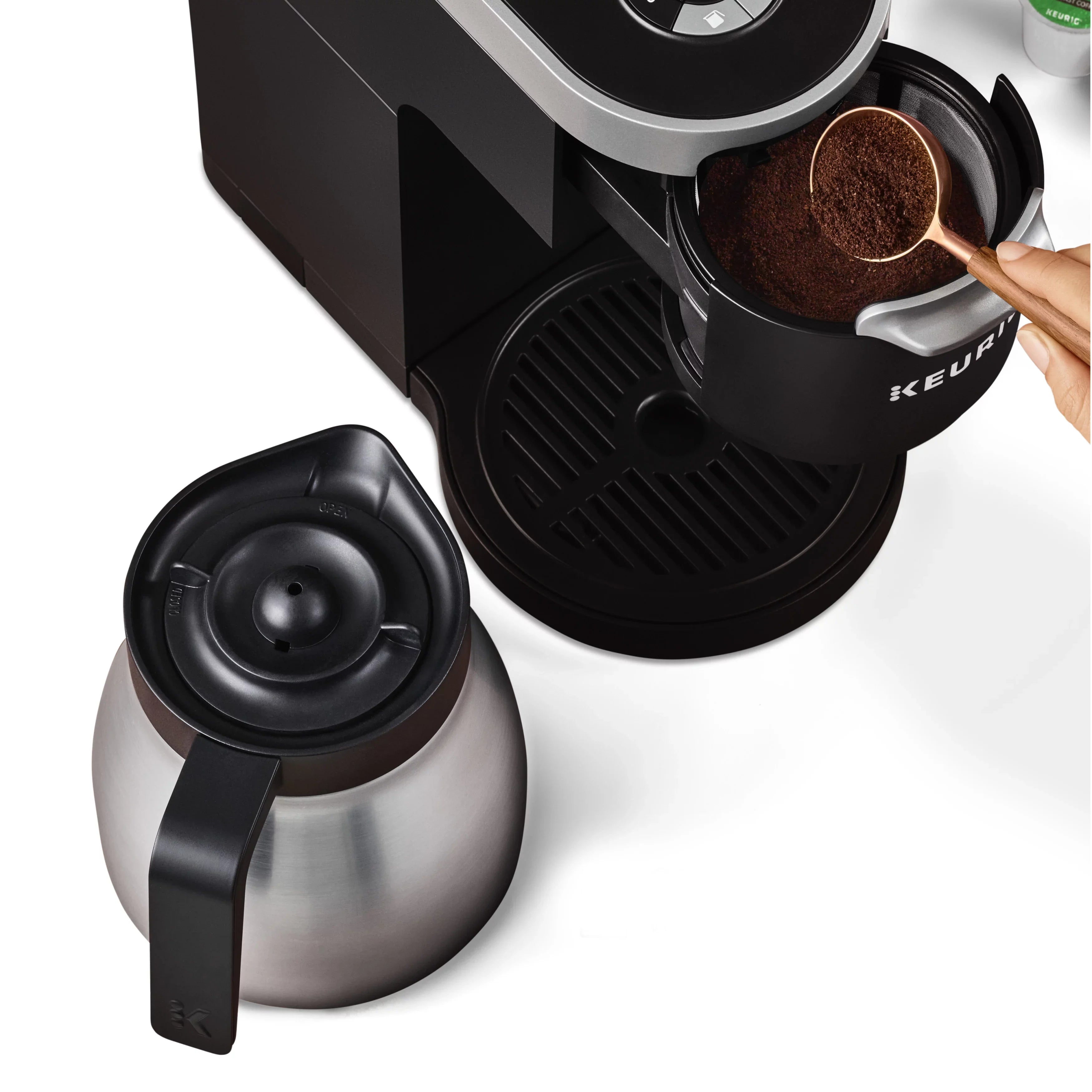 Stainless Keurig Carafe Maker Steel Plus Coffee K-Duo