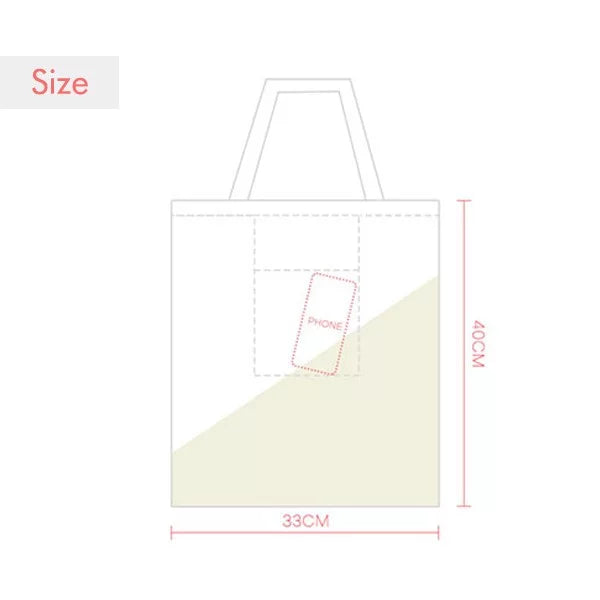 Expression Stock Reflection Sack Shoulder Market Tote Bull Bag Canvas