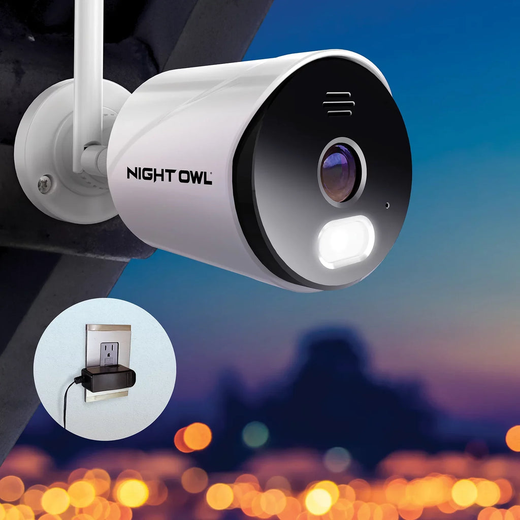 1080p IP Spotlight Wi-Fi Bullet Cameras Owl Night Surveillance HD