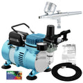 System with Airbrush Kit Gravity 0.3 Set with Air Dual a mm Compressor Master G22 Dual-Action Airbrush Feed Fan Tip