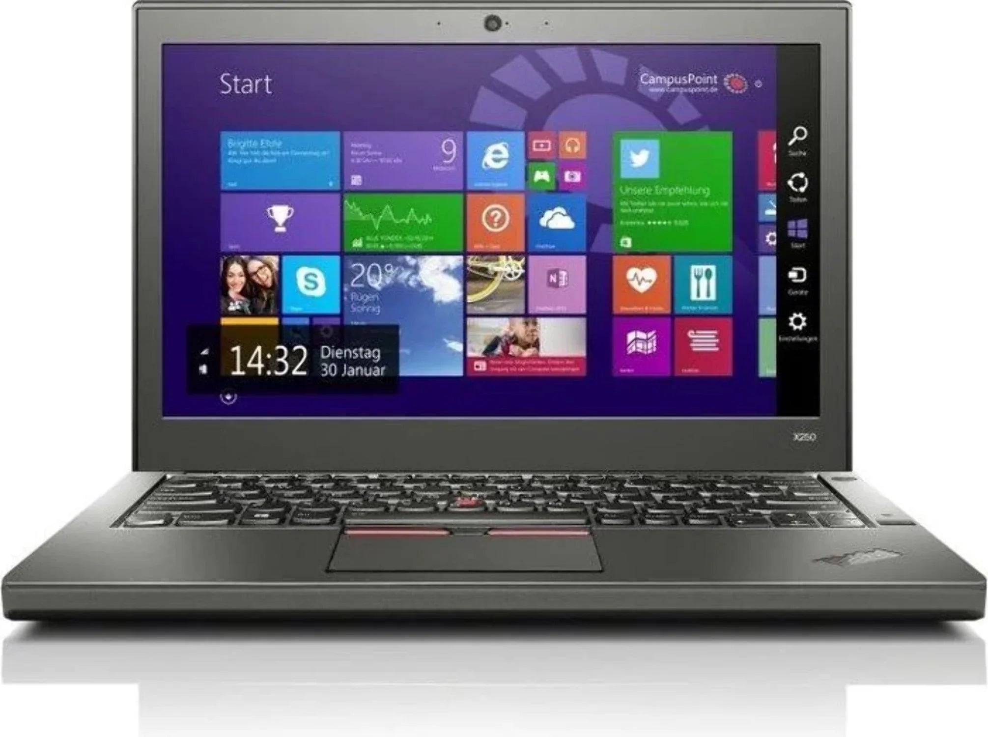 Pro. 8GB Laptop, Win10 Used Core SSD, ThinkPad Intel X250 RAM, i5, 256GB Lenovo 12.5"