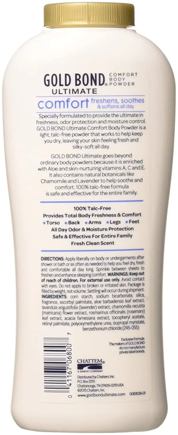 Comfort Pack Bond Powder Ultimate 3 Gold Aloe 10 oz Talc-Free Body