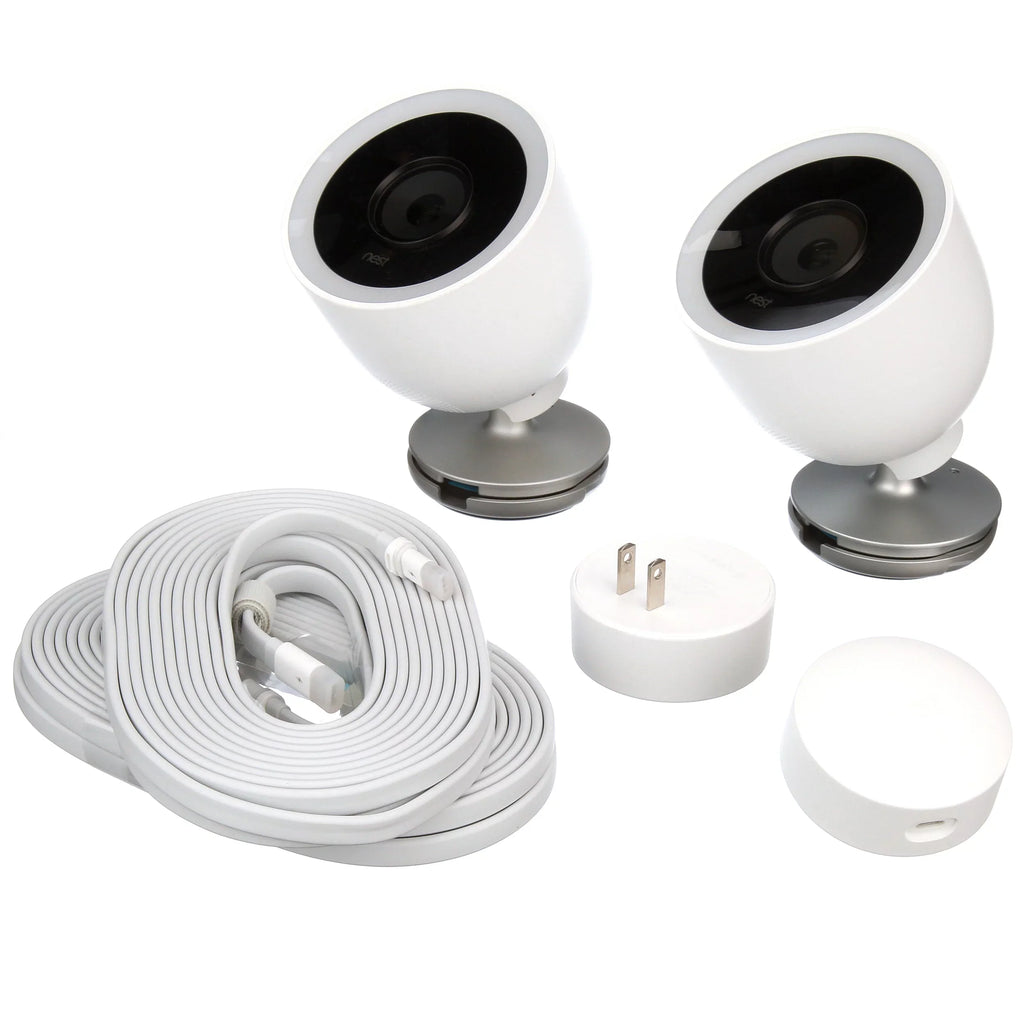 Pack - Nest Cam Google IQ Camera Security 2 Outdoor