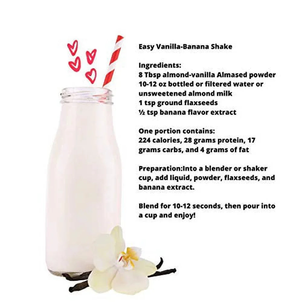 Replacement non-GMO Loss – Meal (2 oz pack) Almased – Weight Gluten-Free, 17.6 Flavor, shakes Vanilla Powder