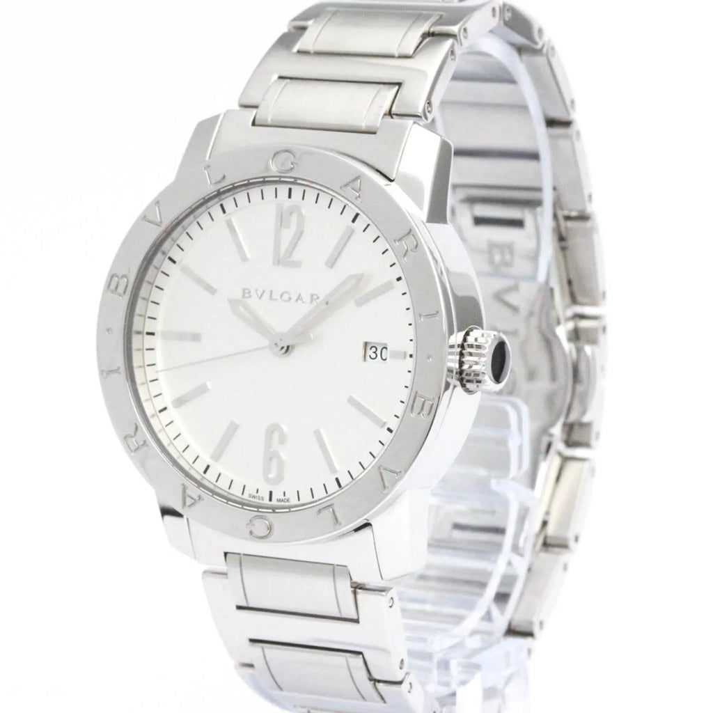 Pre-Owned Steel (Good) BF560761 BVLGARI Automatic Polished BVLGARI-BVLGARI BB39S Mens Watch
