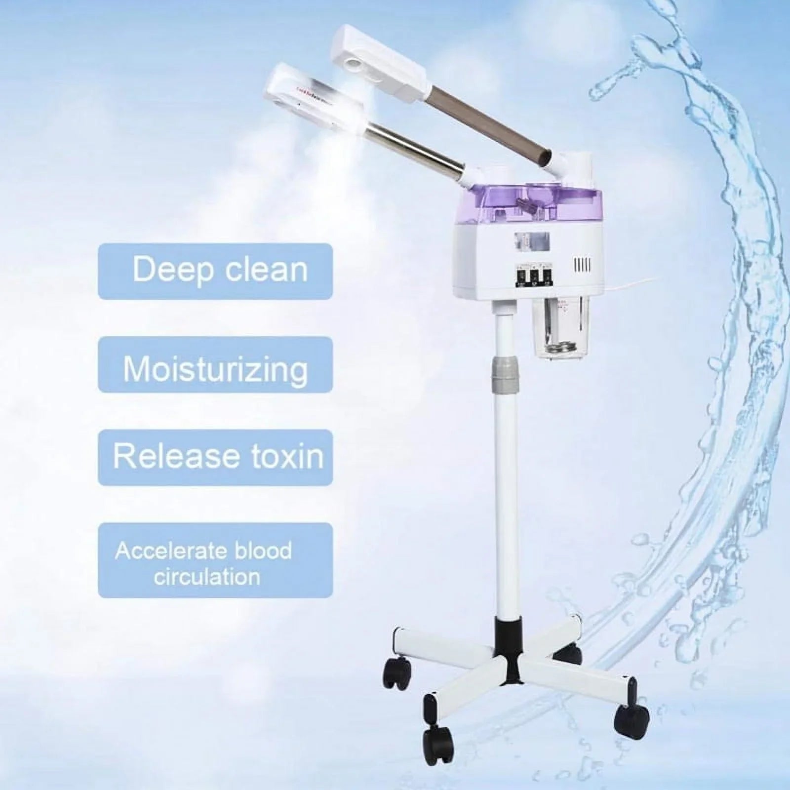 Care EU/US Machine 110/220V 2 Ozone Plug Device Beauty Ion Steaming Home Steamer Hot Spa Sparyer Facial Spray in 1 Skin Cold and