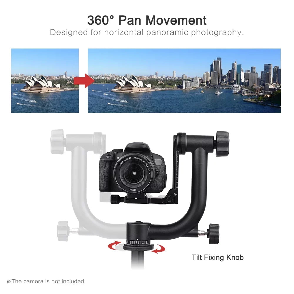 Duty Alloy Tripod Watching DSLR Bird Metal Camera Andoer Plate Heavy for Gimbal Suitable Panoramic Head Arca-Swiss with Aluminum Support Release Camcorder Standard Quick 30Lbs/13.6kg