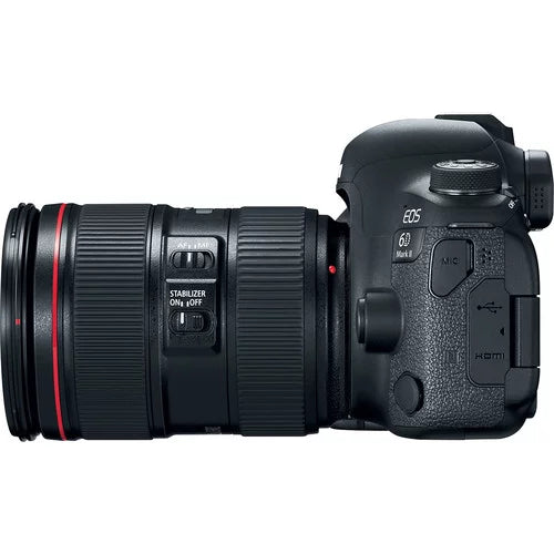 More Canon with Mark Camera II 24-105mm + Lens EOS II + 6D f/4L 64GB (1897C009)