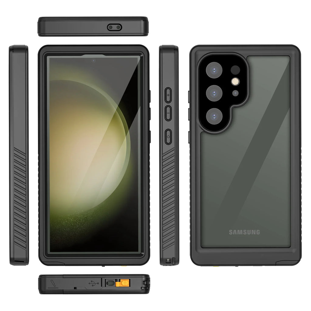 Phone Heavy Black Samsung Shockproof 5G for Protector 360° IP68 Protection Military for Underwater Screen Ultra, Galaxy Cowithday Case Cover Waterproof Body 2024, Duty S24 with Galaxy Ultra S24 Full