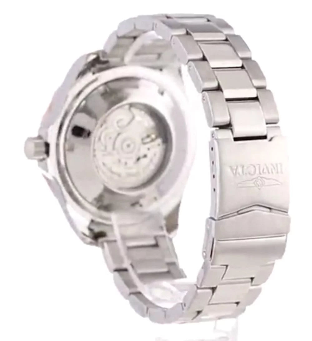 Men's Steel Diver Watch Automatic Invicta 13789 Stainless Pro Silver Dial