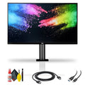 Ergo 31.5" UltraFine FreeSync IPS HDR HDMI Cable 4K Monitor Kit USB-C 16:9 Cleaning + 32UN880-B Display + LG Cable and