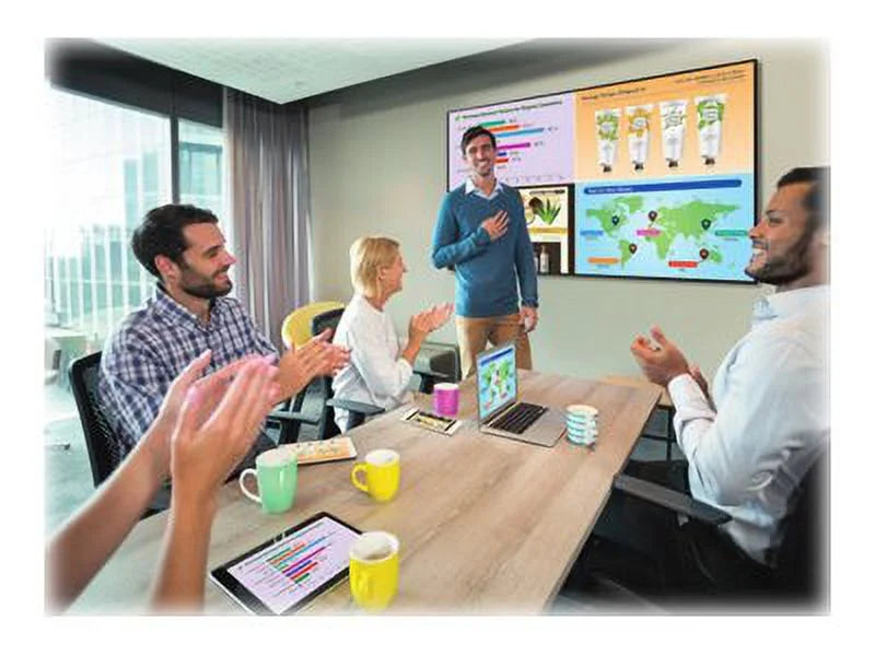 '- Diagonal LCD LED direct-lit (74.6" display viewable) 3840 2160 75" - PN-HB751 (2160p) digital LED-backlit Class - UHD signage x - Sharp 4K
