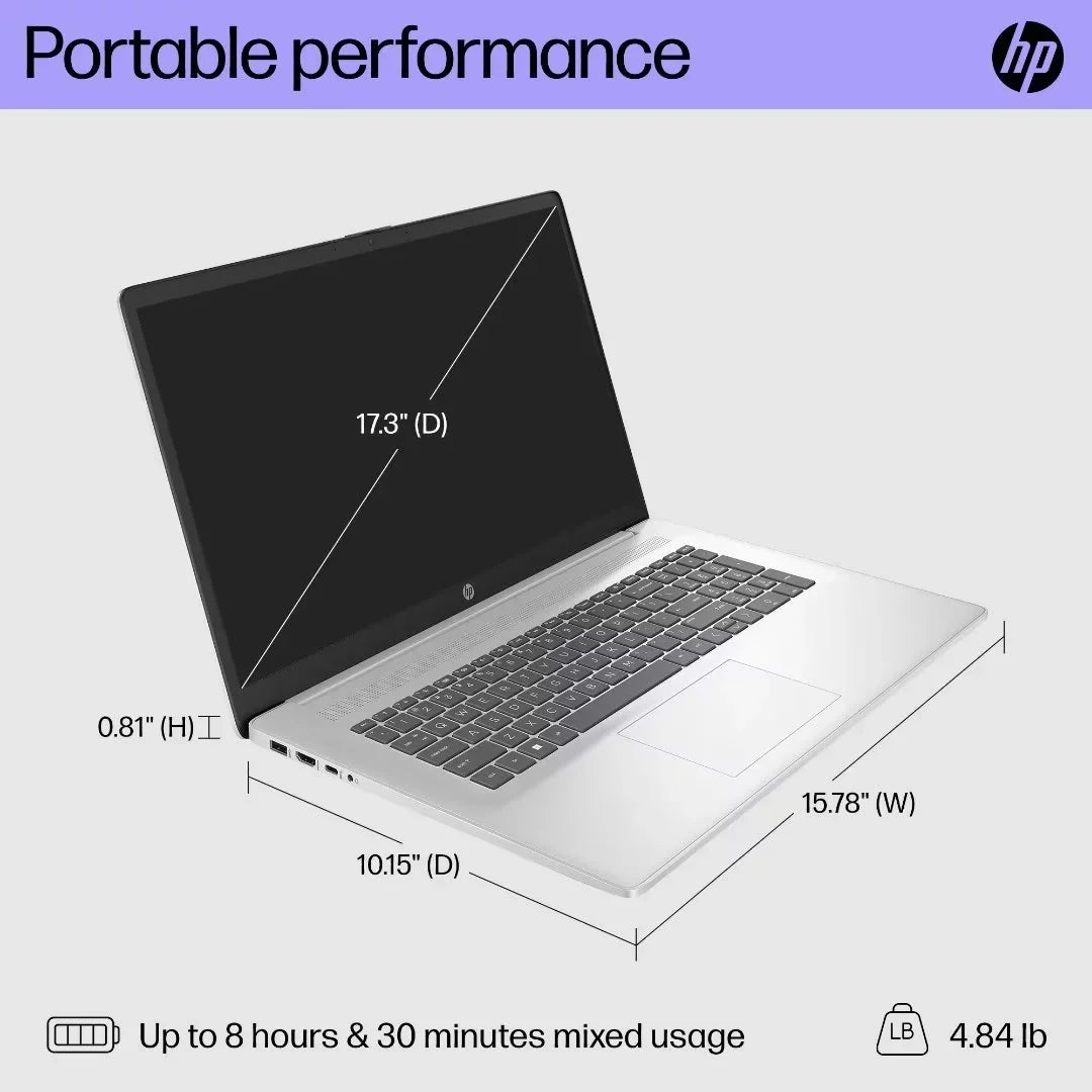Core SSD, 32GB Home Keyboard, Win11 Backlit 17.3" RAM, HD HP 1TB Touchscreen Intel i7-1355U, Laptop,