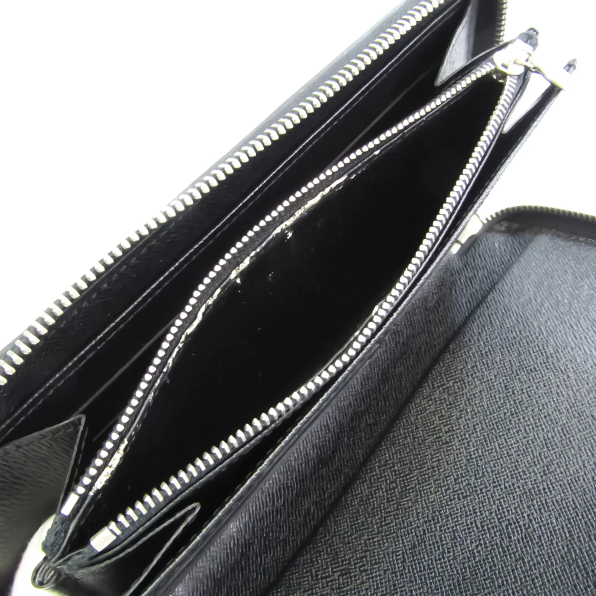 M60632 (Good) Long Men's Noir Wallet (bi-fold) Epi Organizer Pre-Owned Louis Leather Vuitton Epi Zippy