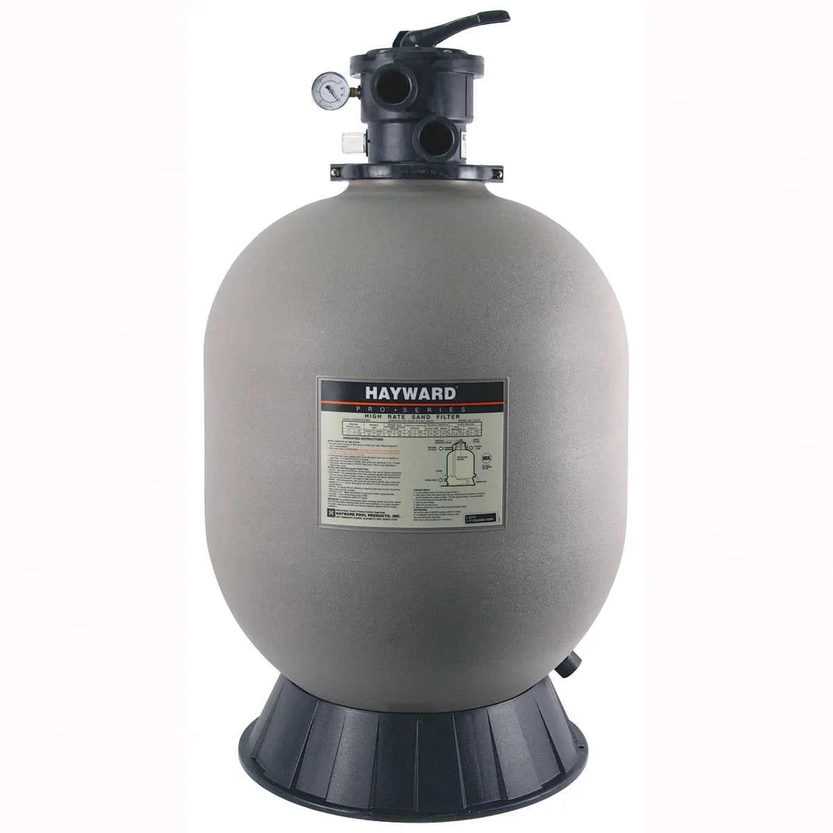 with Mount Valve Hayward 24" Filter W3S244T Pool Sand Top Series Pro