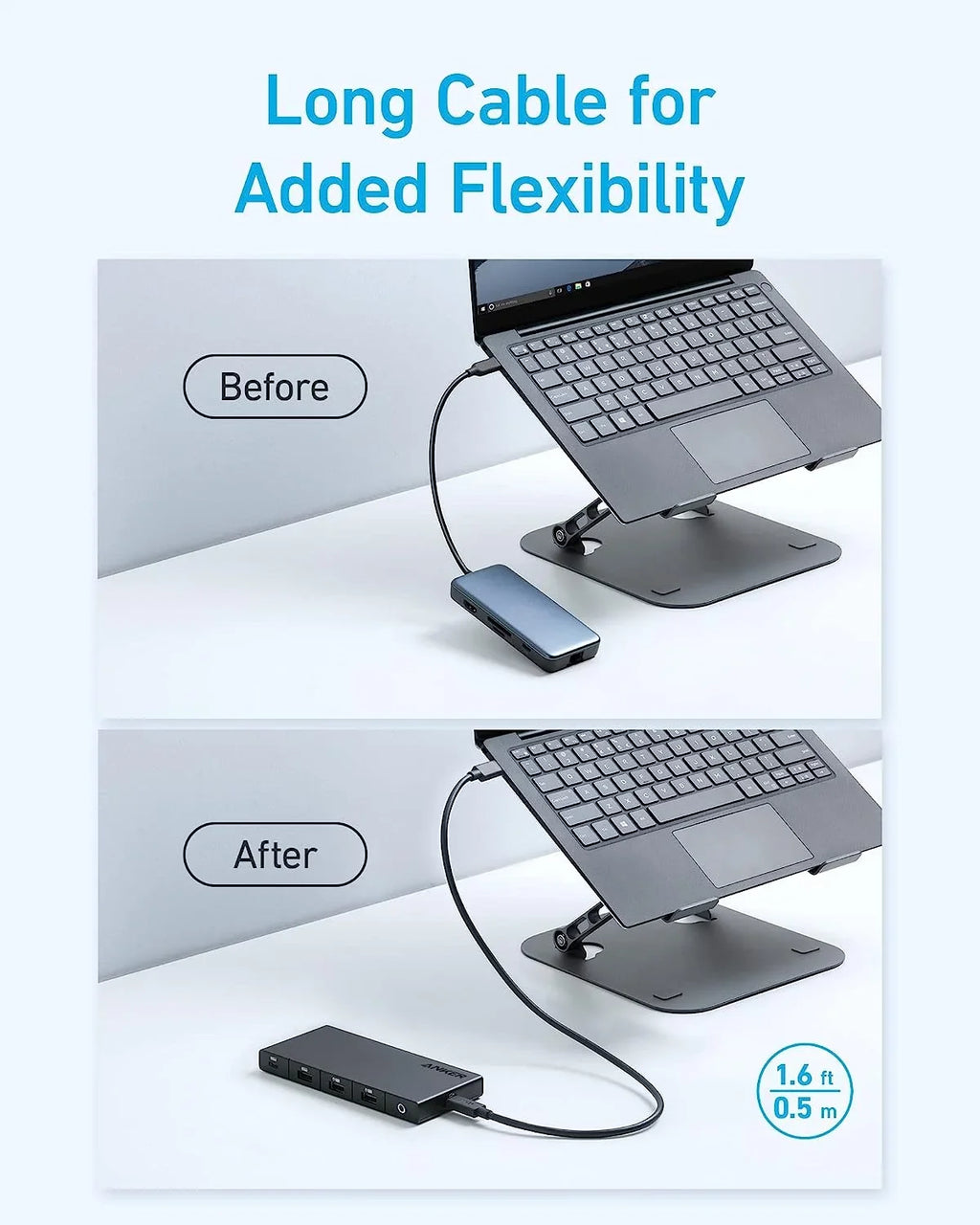 and USB-C Dual 4K Laptop, HDMI) Power Dell Dual Slot 100W Ports, (10-in-1, 4K for Anker Ethernet SD HDMI USB and Max C ThinkPad, with Ports, Data More USB-A Delivery, 364 Card Hub 4 and
