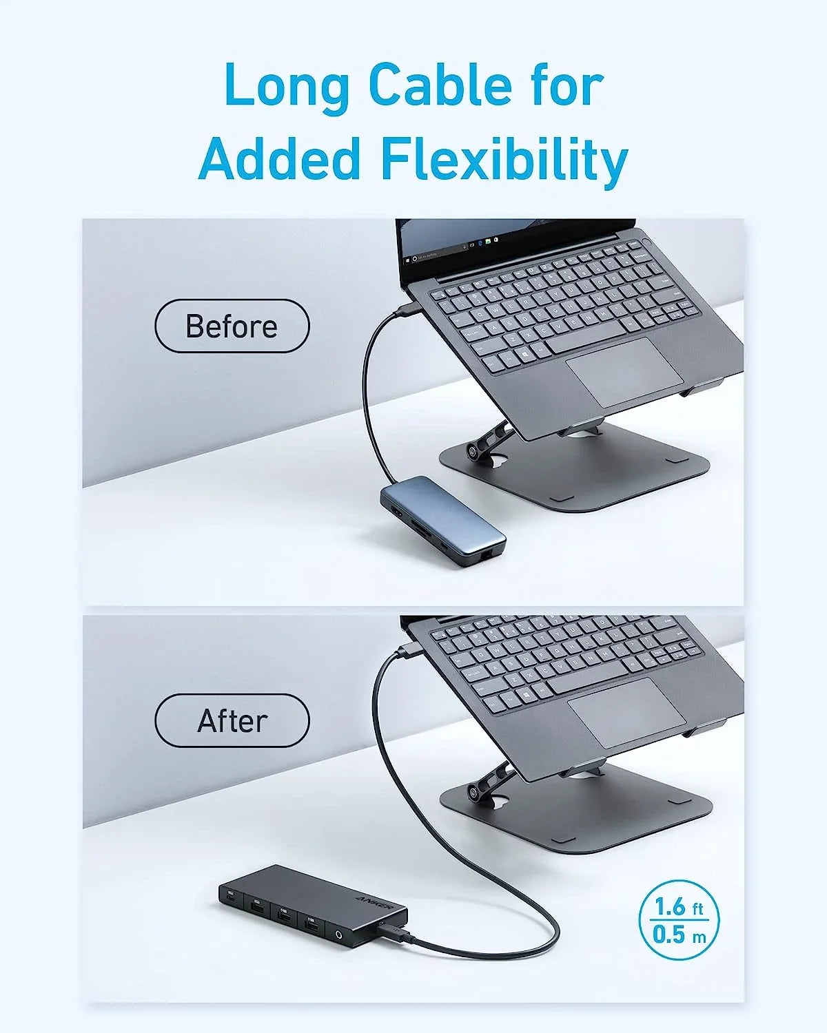 and USB-C Dual 4K Laptop, HDMI) Power Dell Dual Slot 100W Ports, (10-in-1, 4K for Anker Ethernet SD HDMI USB and Max C ThinkPad, with Ports, Data More USB-A Delivery, 364 Card Hub 4 and