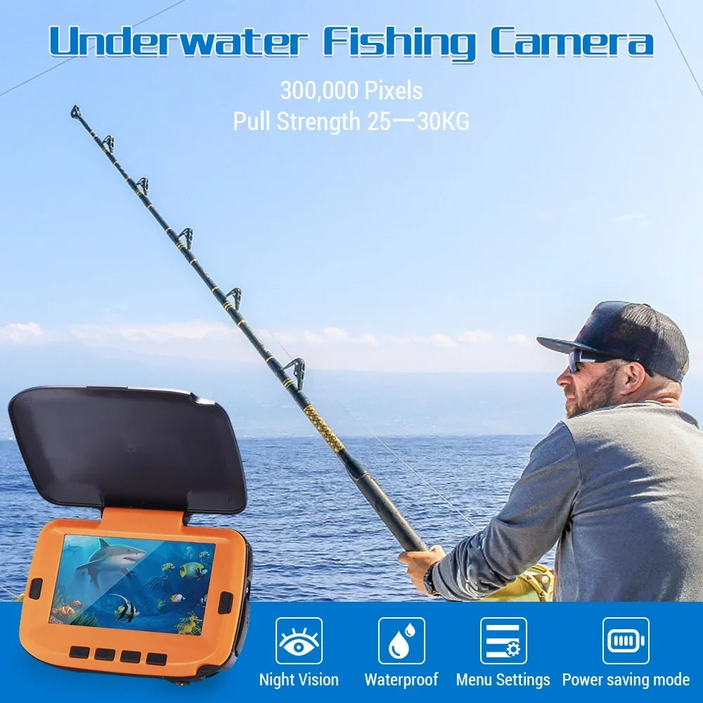 Camera River 4.3in Underwater Vision CS Pixels 120 with 8 Ice Degree LCD for 300000 Night Fishing Fishing Digital Lixada