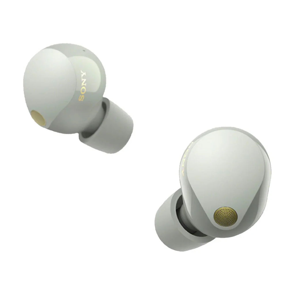 Sony Bundle Wireless Canceling Truly (Silver) Noise Earbuds WF-1000XM5