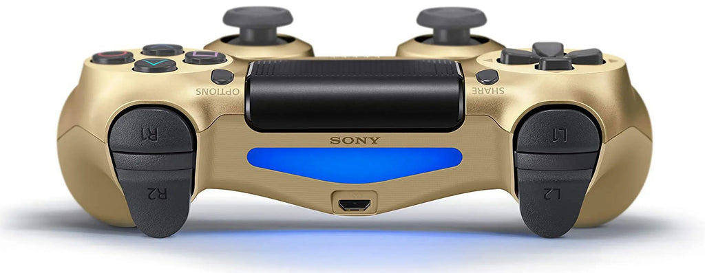 Gold BOLT Dual Controller Like Controller PS4 Chatpad Pre-Owned For Shock Bundle. AXTION (Refurbished: New) + Sony Black for Console PS4 Wireless Gaming