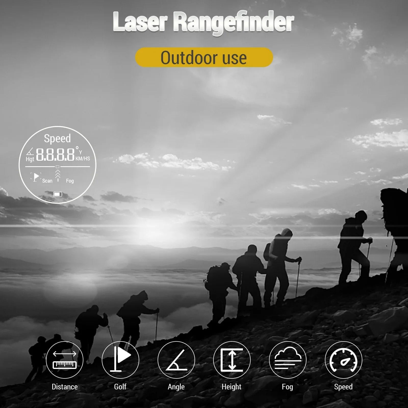 Monocular 600M Rangefinders, 800M Digital Measurement / for 1000M moobody with / Telescope , Perfect