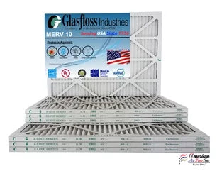 10 -Qty:6 MERV (Actual - USA Air 10x20x1 9.5 - Size: Glasfloss inch) Filter - Furnace in x 19.5x7/8 Made