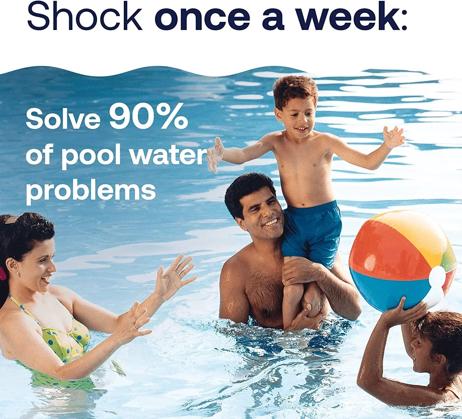 HTH Algae, & Bacteria Hypo Formula, Cal Pool Pool 1 Shock Advanced, Chemical Prevents (Pack lb Care Swimming of 6)