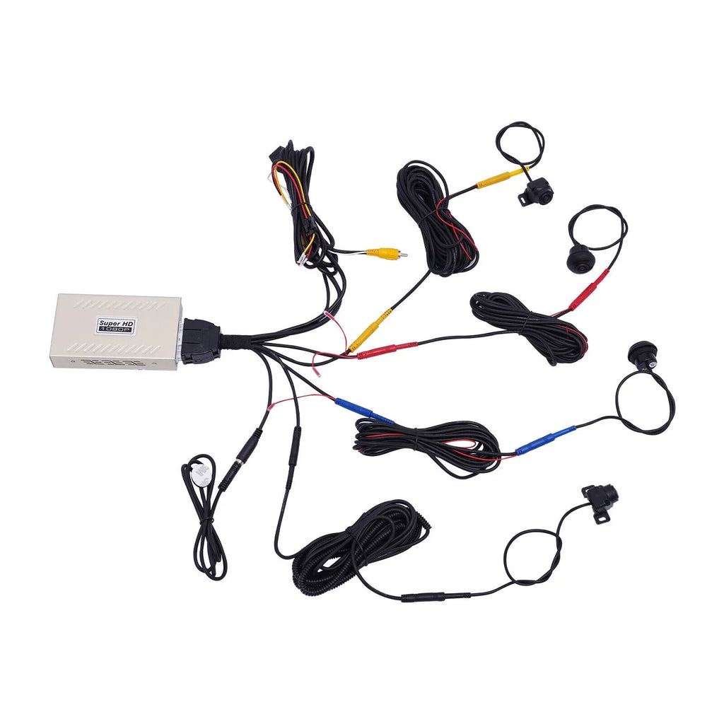 Kit HD Recorder Super Night DVR Recorder Panoramic Vision Vision Camera Parking Night Seamless 360° Car View Monitor, System Car 4-Camera Bird
