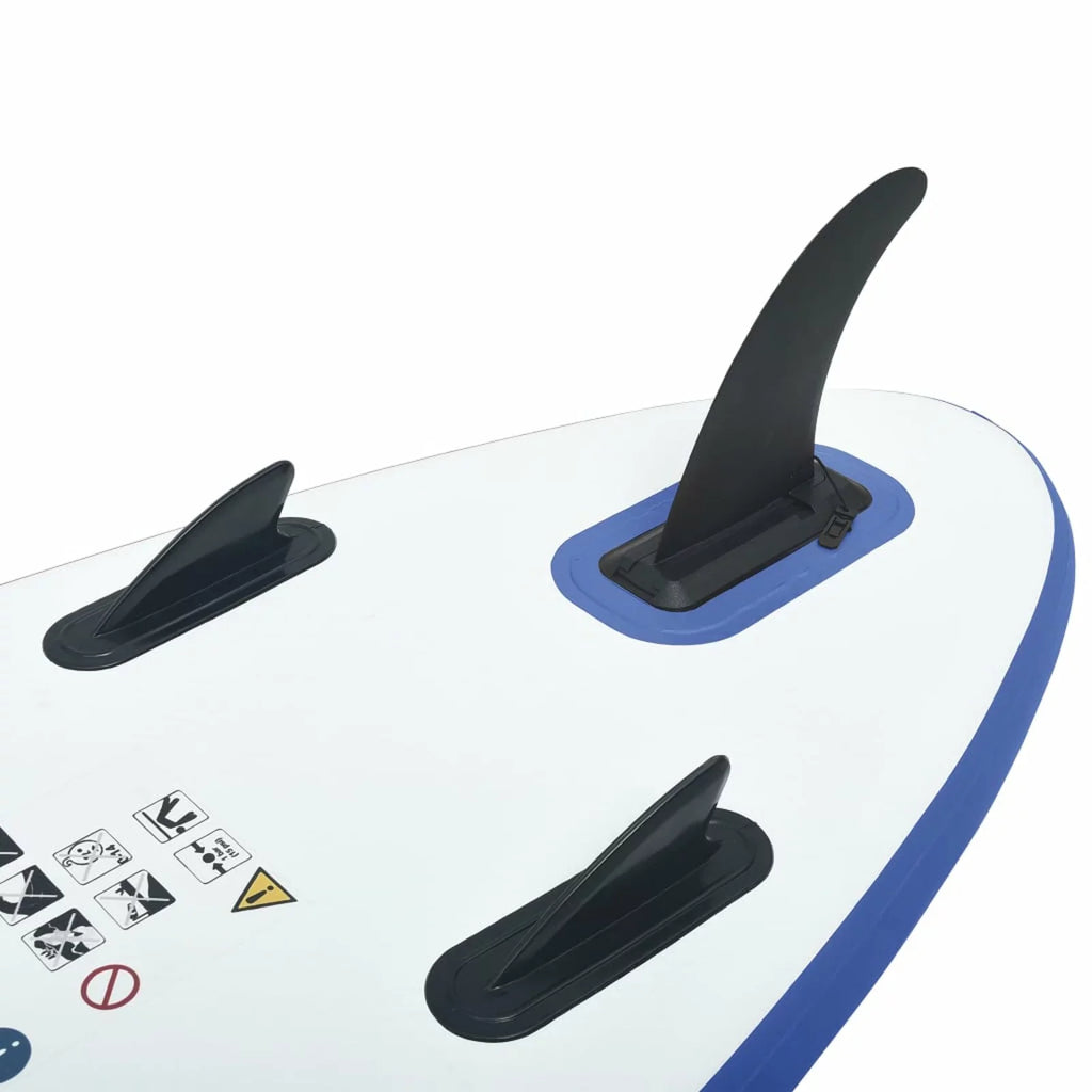 Set Blue and White Board Paddle ametoys Surfboard Inflatable