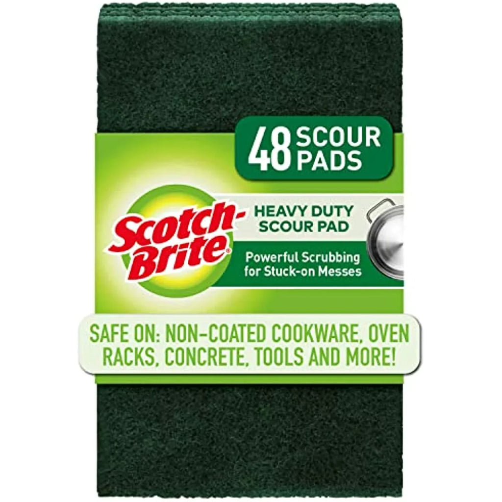 Scotch-Brite Heavy Pads, Green Duty 48, Scour