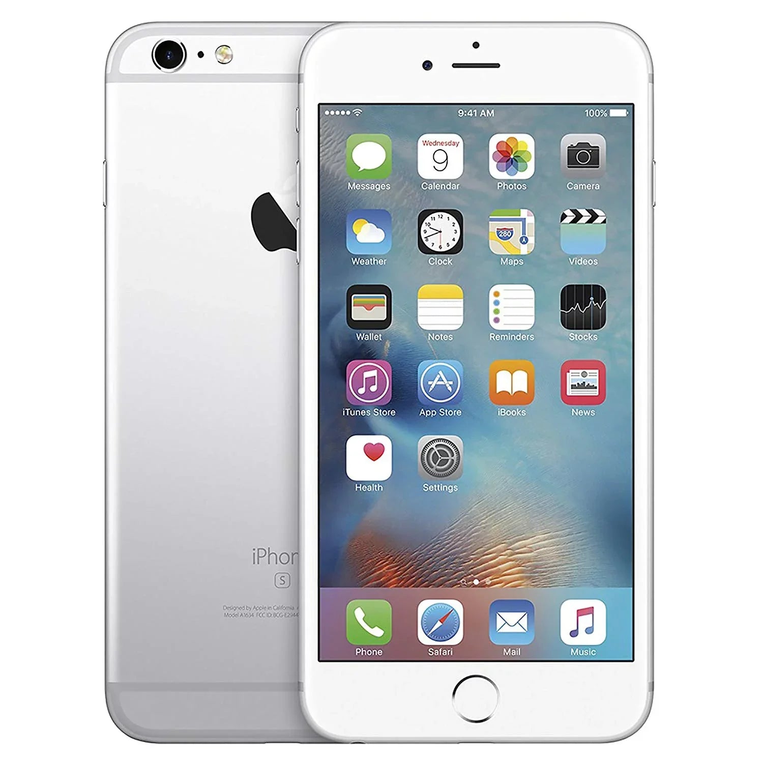 (Refurbished) Restored iPhone 6s Apple - 64GB Silver Unlocked Screen - 5.5" Phone Plus
