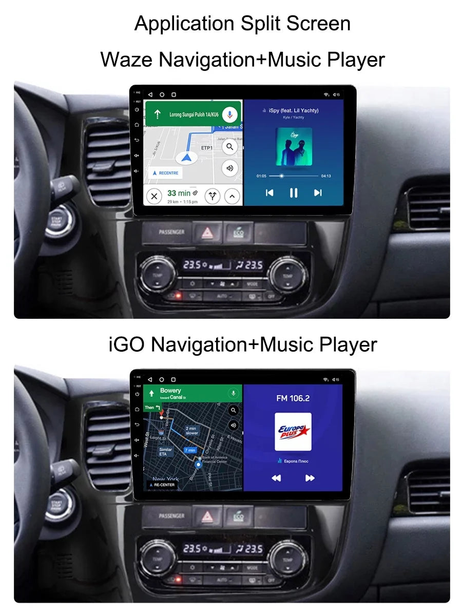 Navigation 2018 For - Car Auto Outlander Multimedia 3 Radio Android Player 2012 GPS GF0W GG0W Mitsubishi Android Carplay