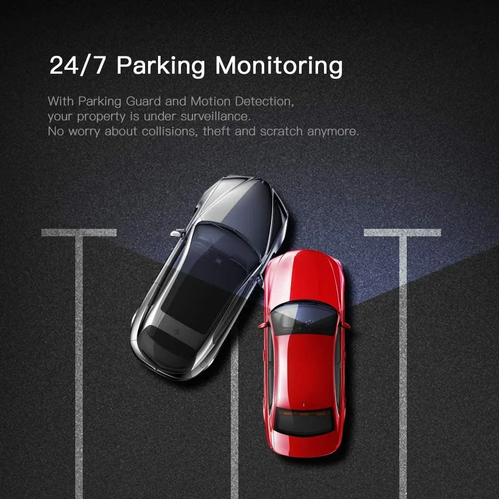 C450 FHD APEMAN Black Angle Cam Screen, Parking Monitor, 170° Camera 1080P 3" Dash Car Wide