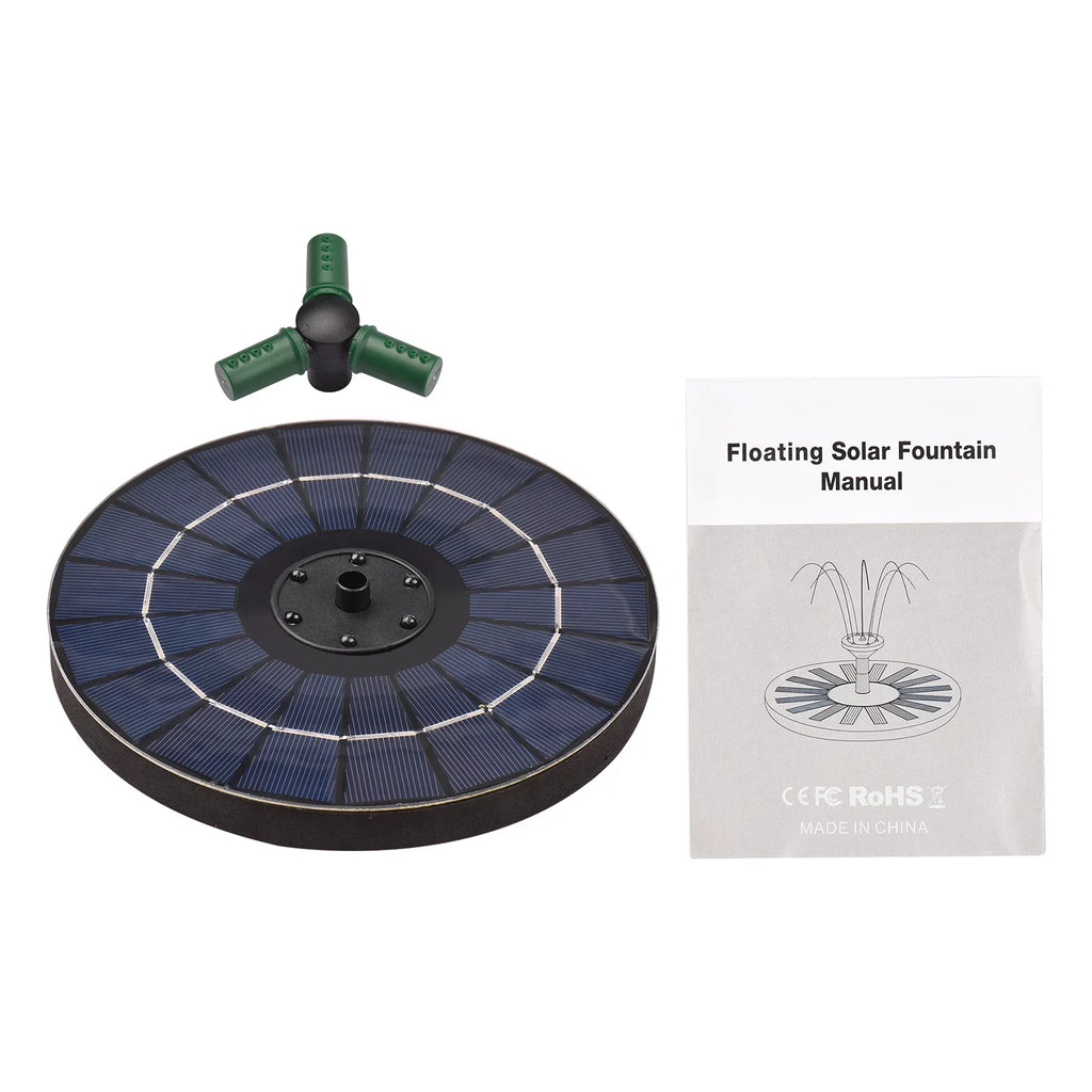 Light Fountain with Small for Solar Yabuy Pump Rotatable Colorful Battery, 4W Pond LED Nozzle Water