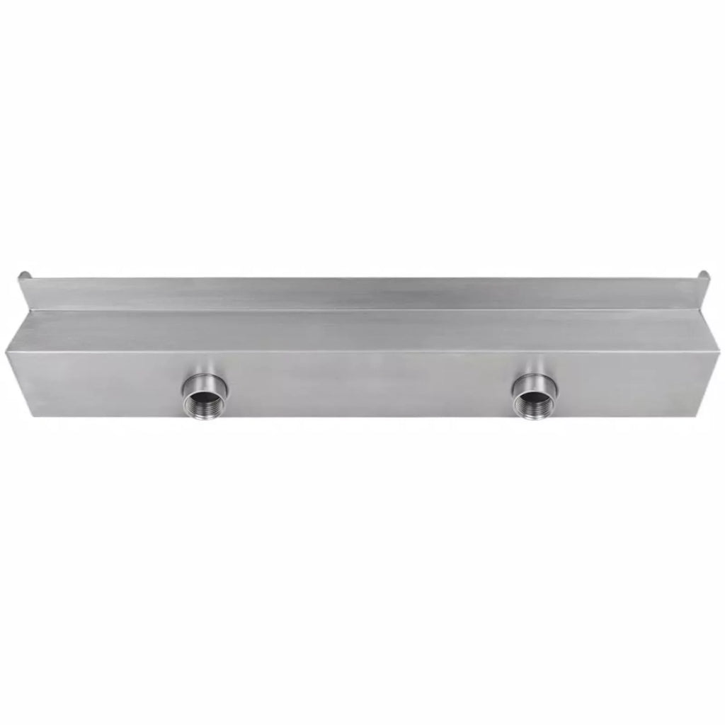 X Waterfall Waterfall Above 23.6 Inches Slide Stainless Andoer Pool Steel (w Pool Waterfall Waterfall With 4.5 ,23.6 X X Pool Pool Feature Pond Steel Spillway X SpillwayPatio Pond 4.5 23.6"