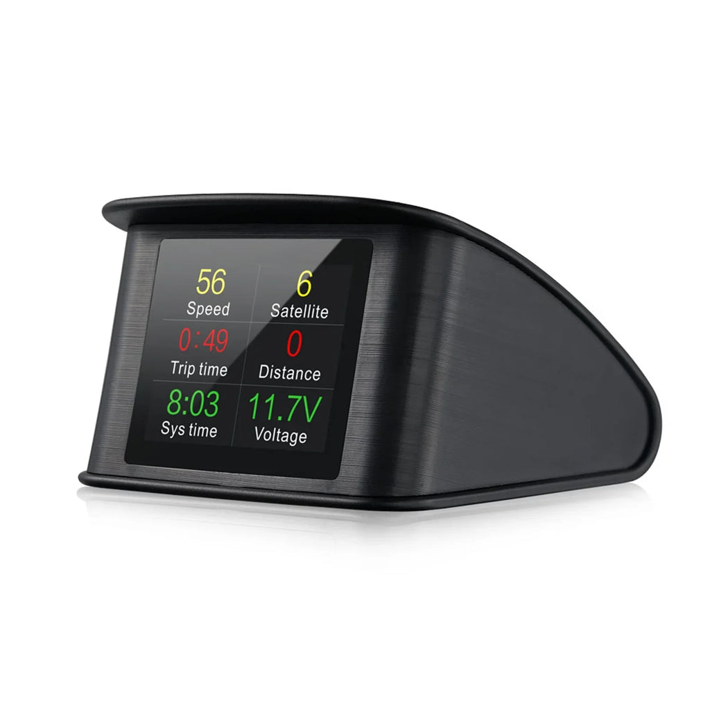 Clock HUD Smart Altitude, with Pinnaco Display Universal Voltage, Cars GPS - for Up Head Speed,