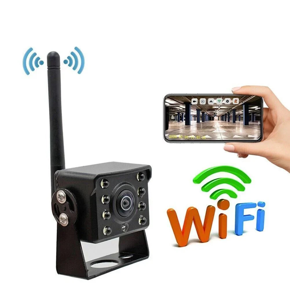 Truck Camper Reversing Rear WIFI Camera View Bus Trailer Wireless shockproof RV