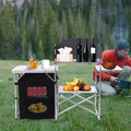 DENEST Windscreen Kitchen Folding Table Detachable Outdoor Camping Table Cooking with