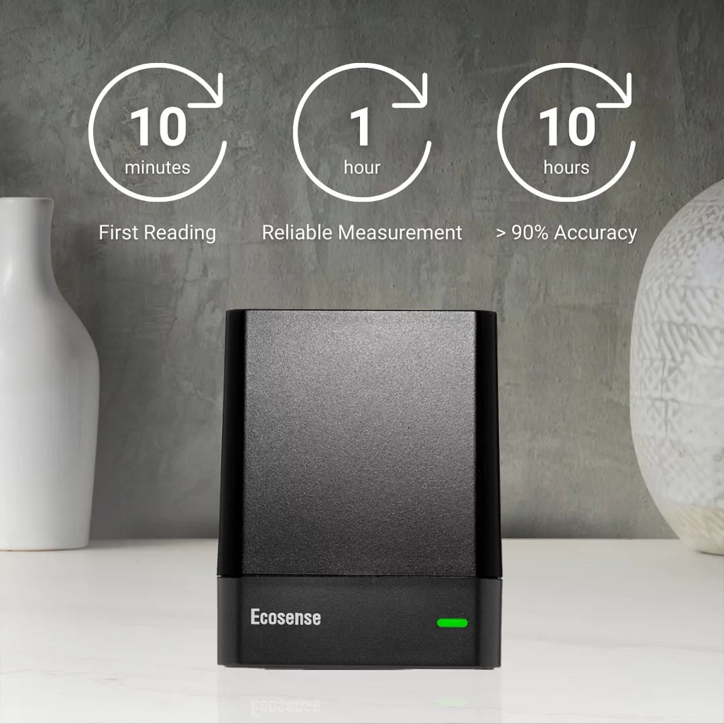 EcoQube WiFi, W Radon Gas Model and Monitor Detector Ecosense with EQ100