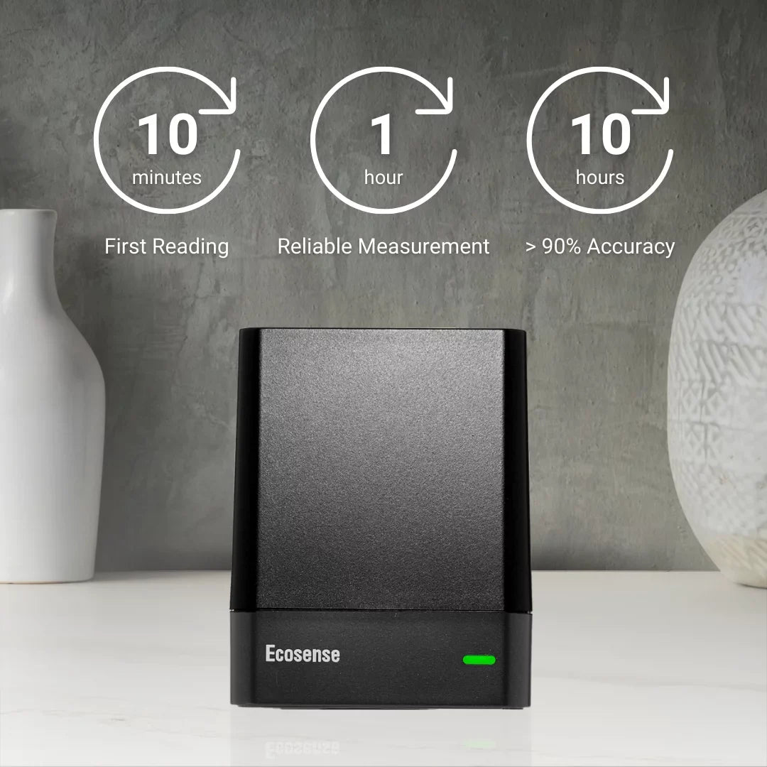 EcoQube WiFi, W Radon Gas Model and Monitor Detector Ecosense with EQ100